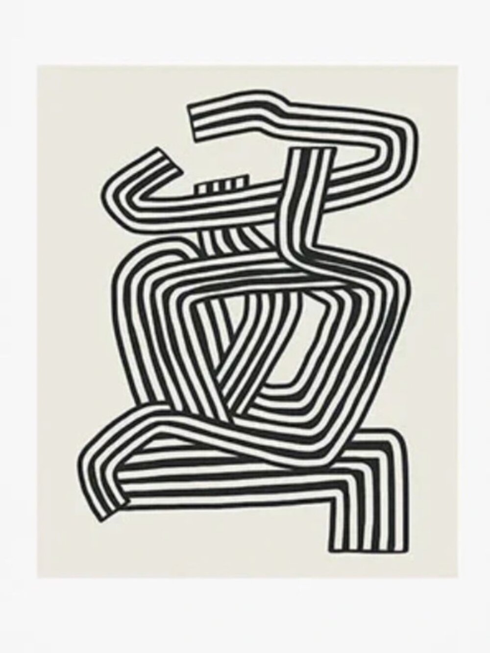 Abstract line art print 8x10"